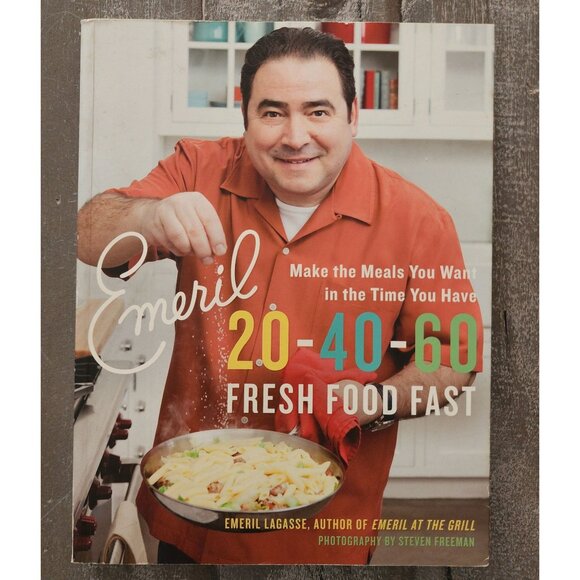 Emeril Lagasse Cookbooks Prime Time Emeril & Signed 20-40-60 Fresh Food Fast - Picture 2 of 12